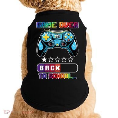 Game Over Back To School Gamer Doggie Tank
