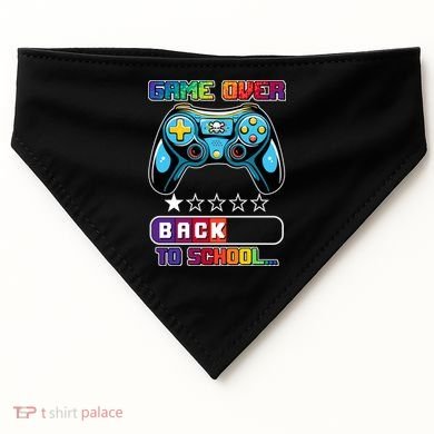 Game Over Back To School Gamer USA-Made Doggie Bandana