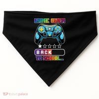 Game Over Back To School Gamer USA-Made Doggie Bandana thumb 0
