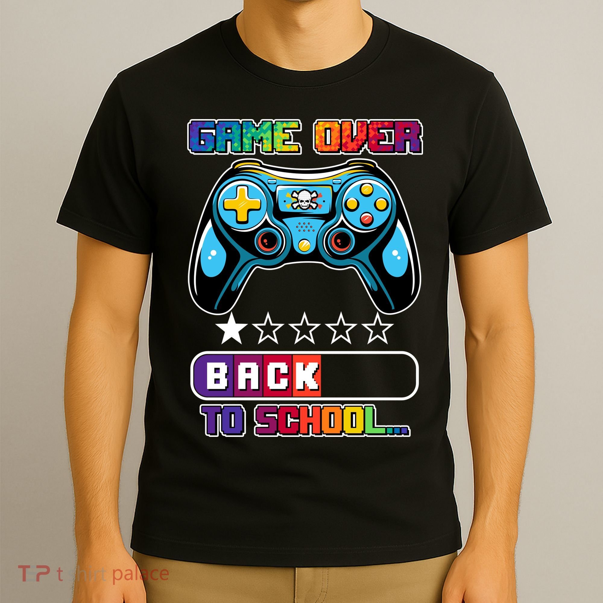 Game Over Back To School Gamer T-Shirt