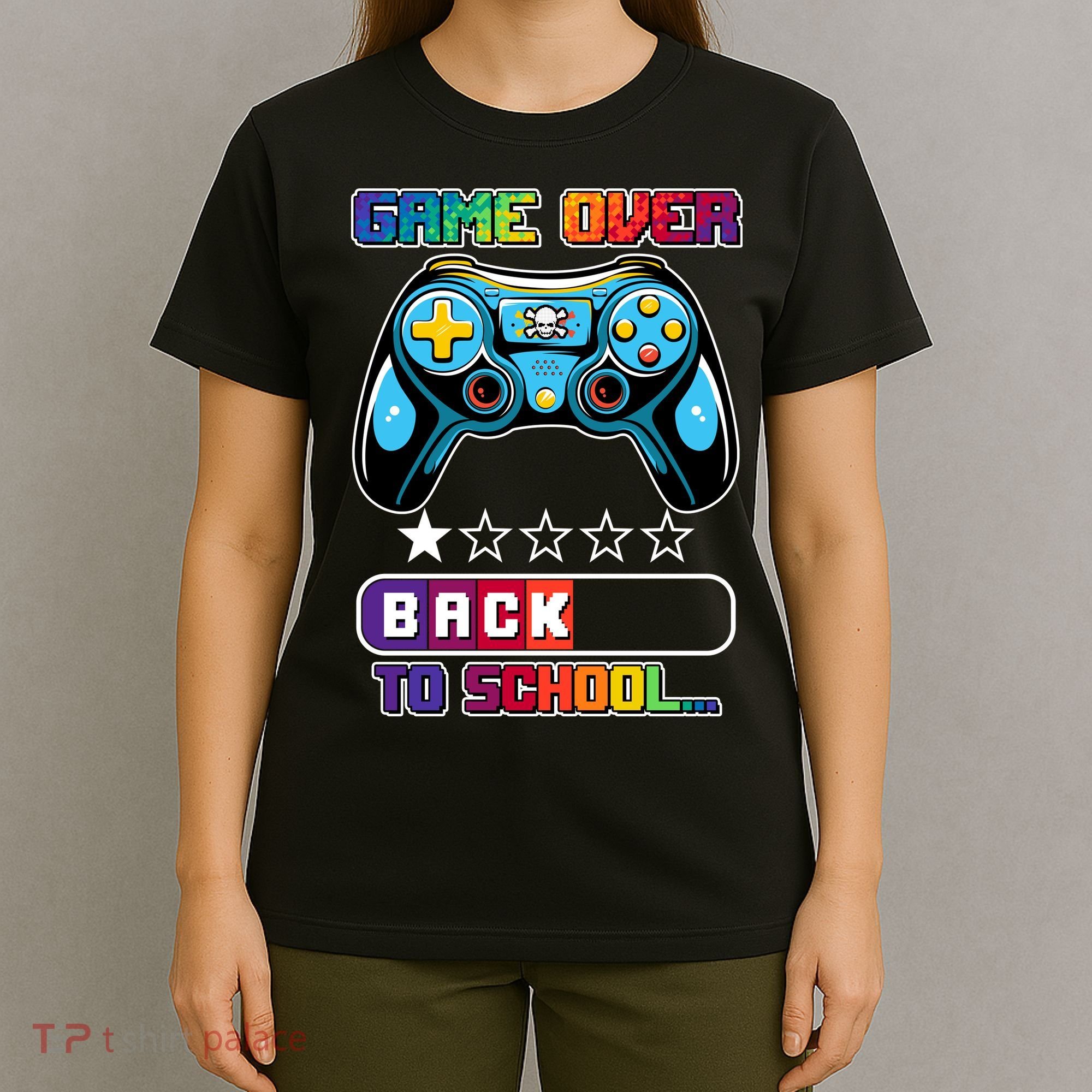 Game Over Back To School Gamer T-Shirt