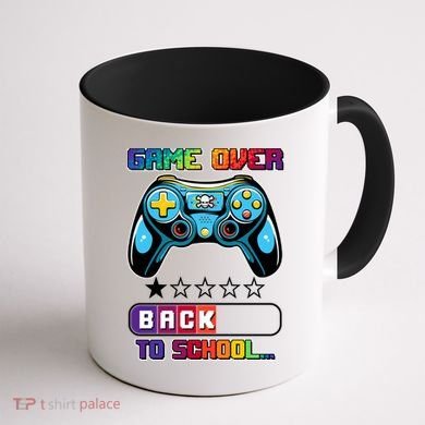Game Over Back To School Gamer Coffee Mug back