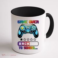 Game Over Back To School Gamer Coffee Mug thumb 1