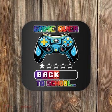 Game Over Back To School Gamer Coaster