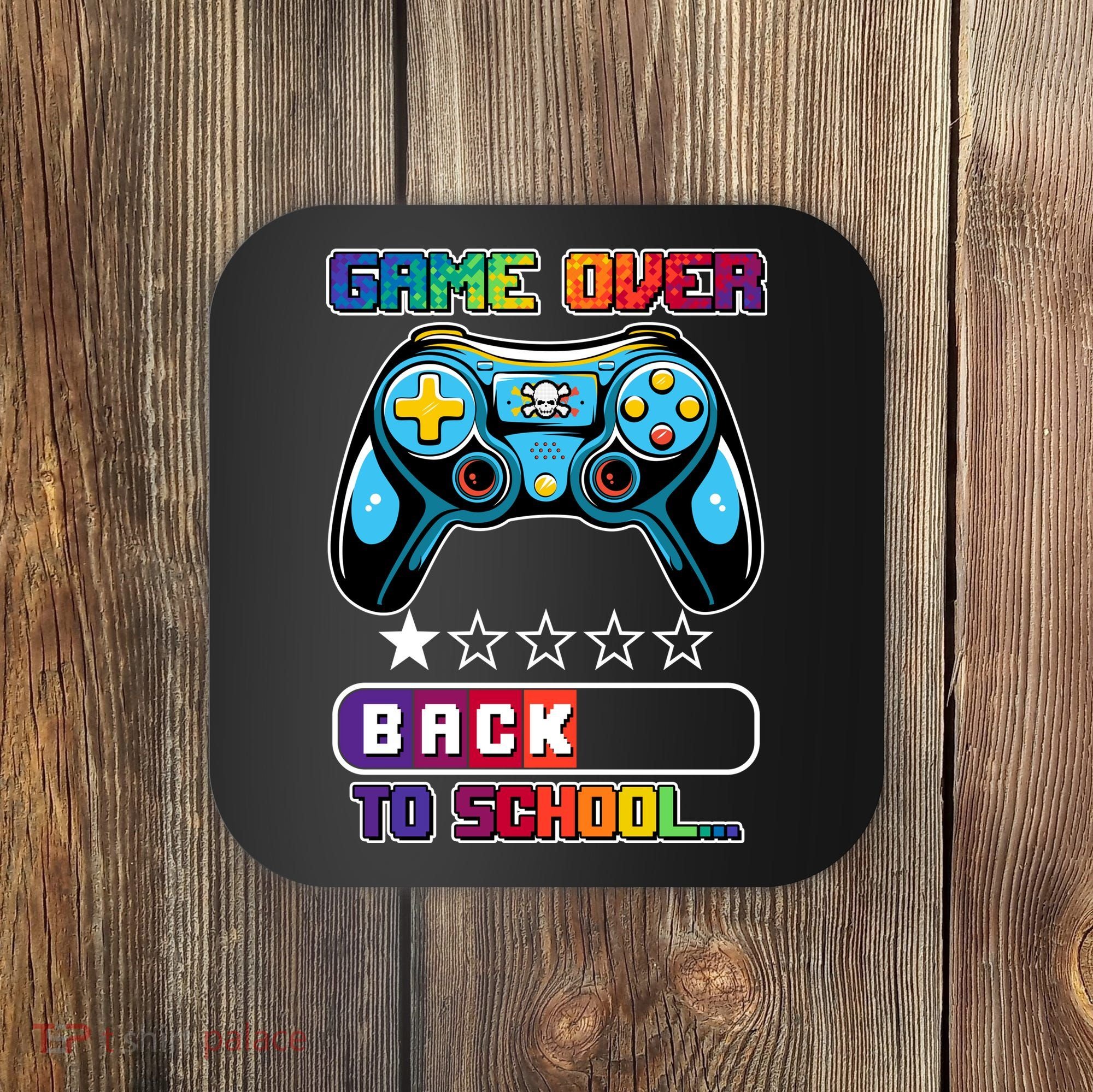 Game Over Back To School Gamer Coaster