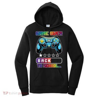 Game Over Back To School Gamer Women's Hoodie