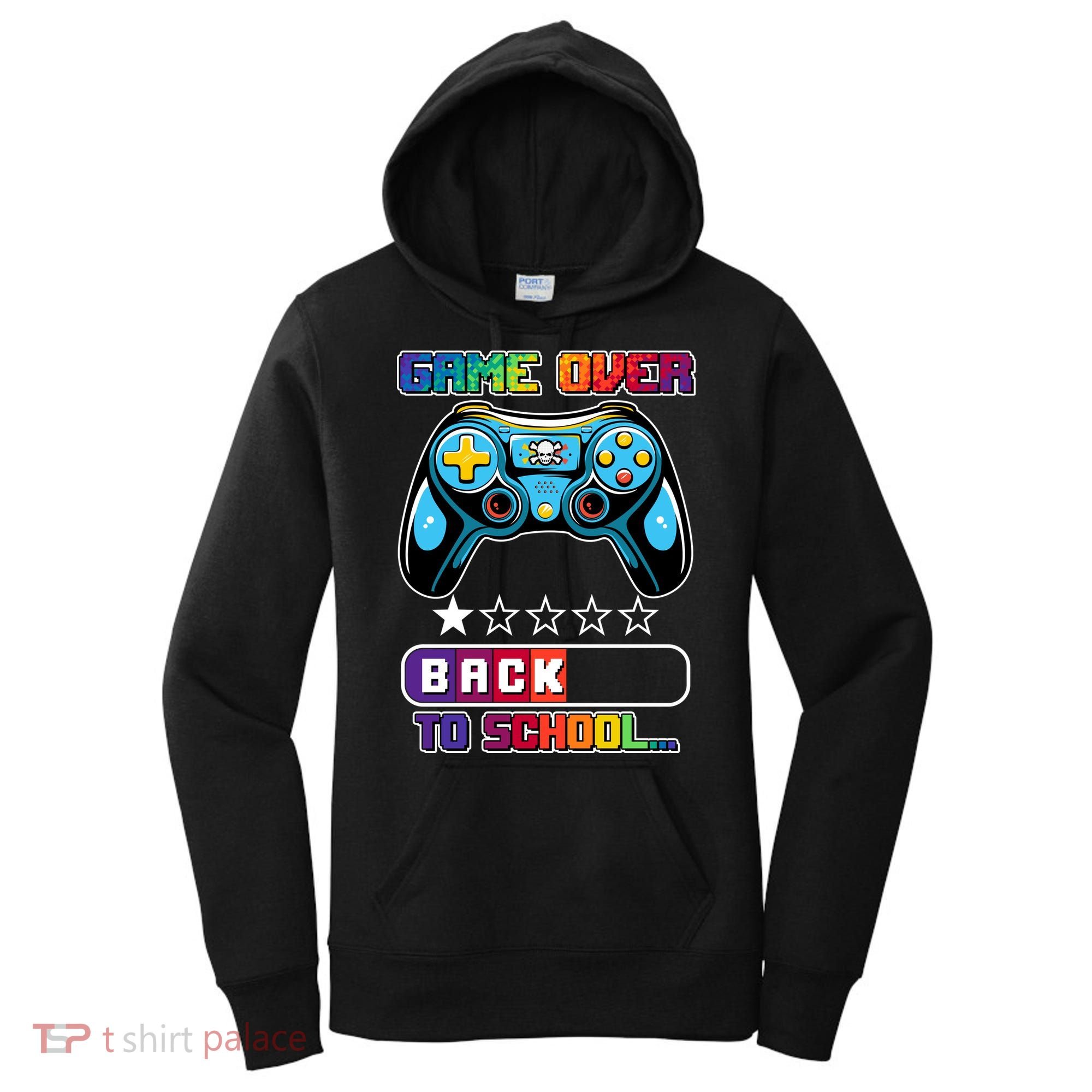 Game Over Back To School Gamer Women's Hoodie