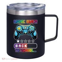 Game Over Back To School Gamer 12oz Stainless Steel Coffee Mug thumb 0