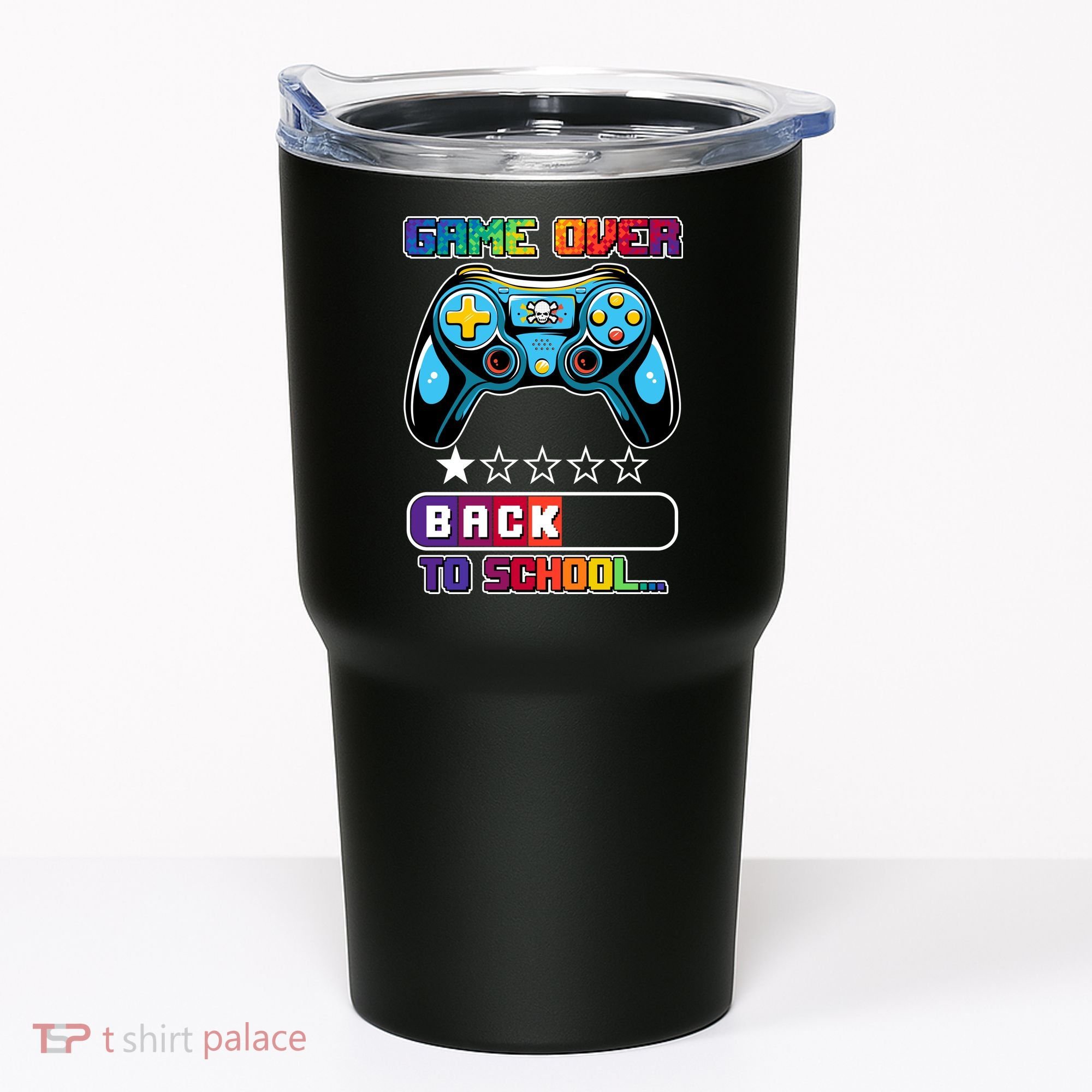 Game Over Back To School Gamer Tumbler
