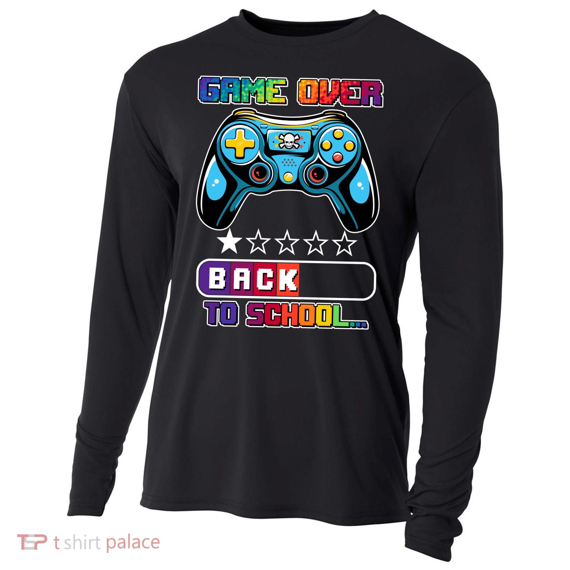 Game Over Back To School Gamer Cooling Performance Long Sleeve Crew