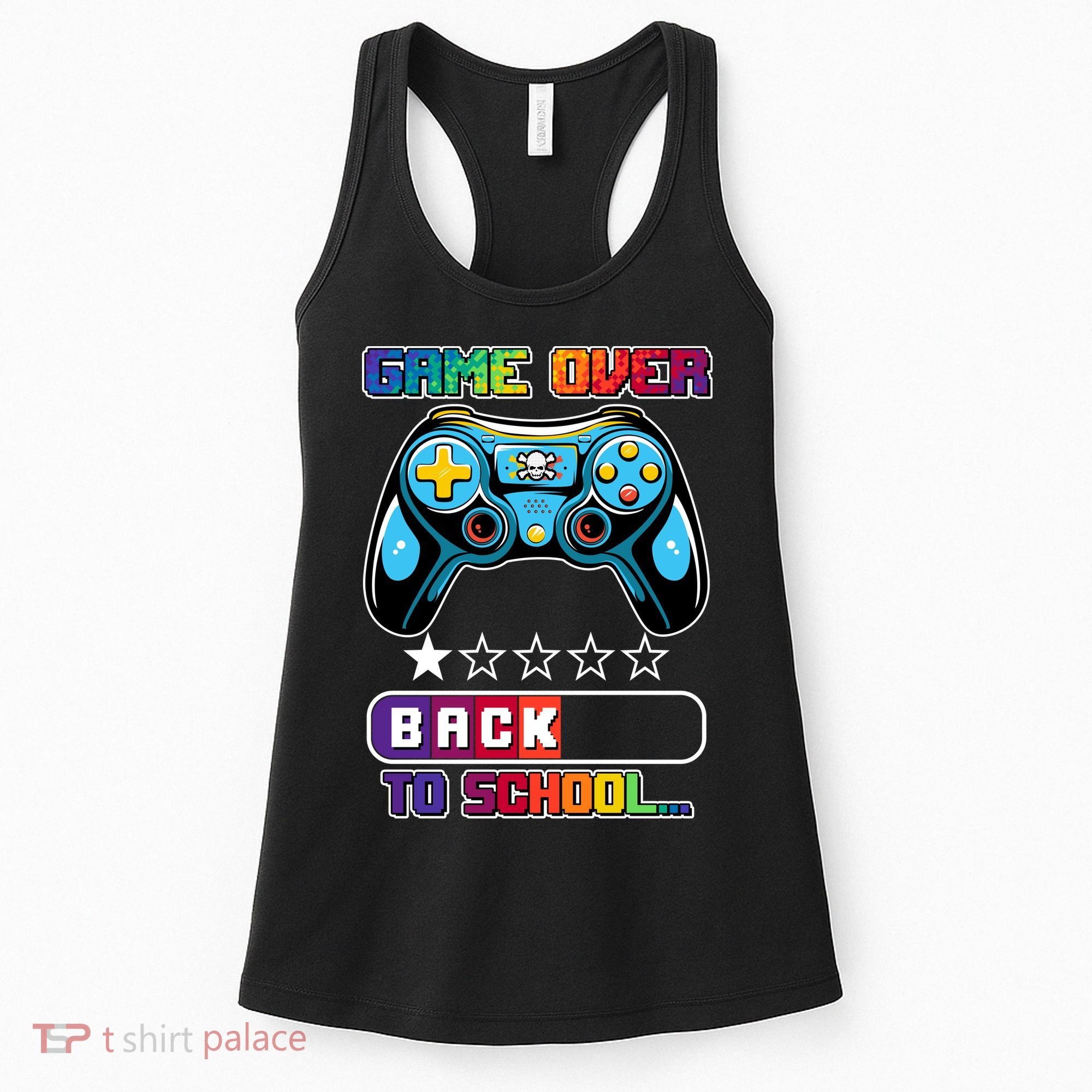 Game Over Back To School Gamer Women's Tank Top
