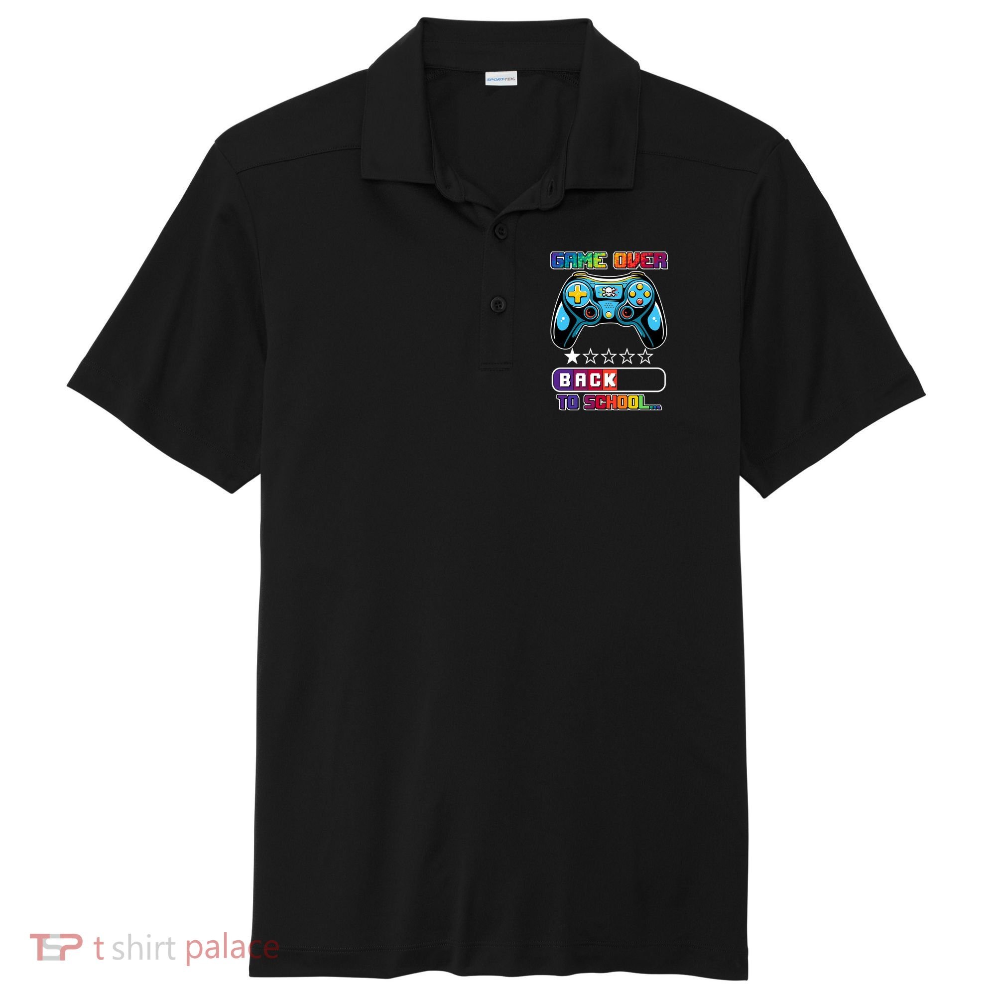 Game Over Back To School Gamer Sport-Tek Posi-UV Pro Polo