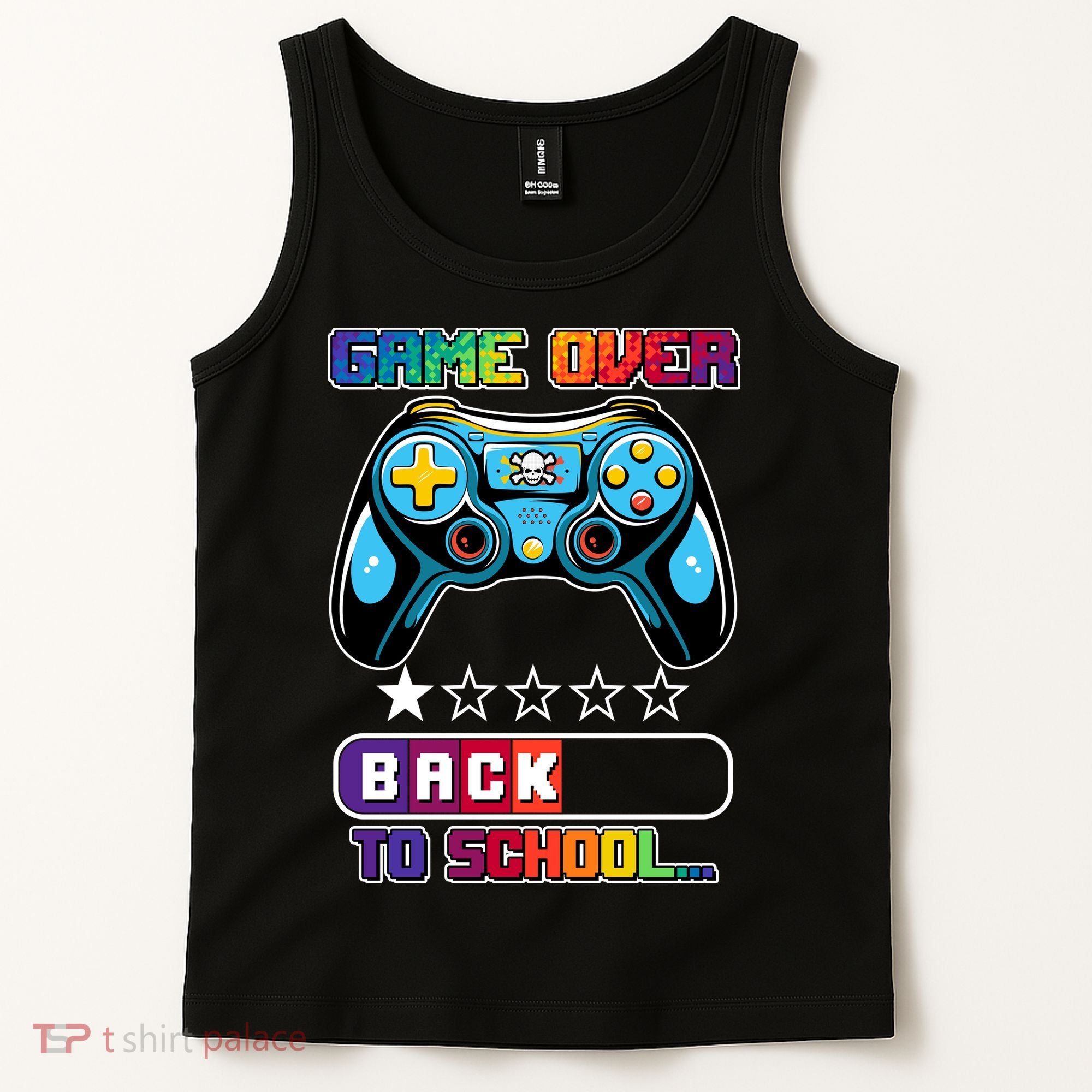 Game Over Back To School Gamer Tank Top