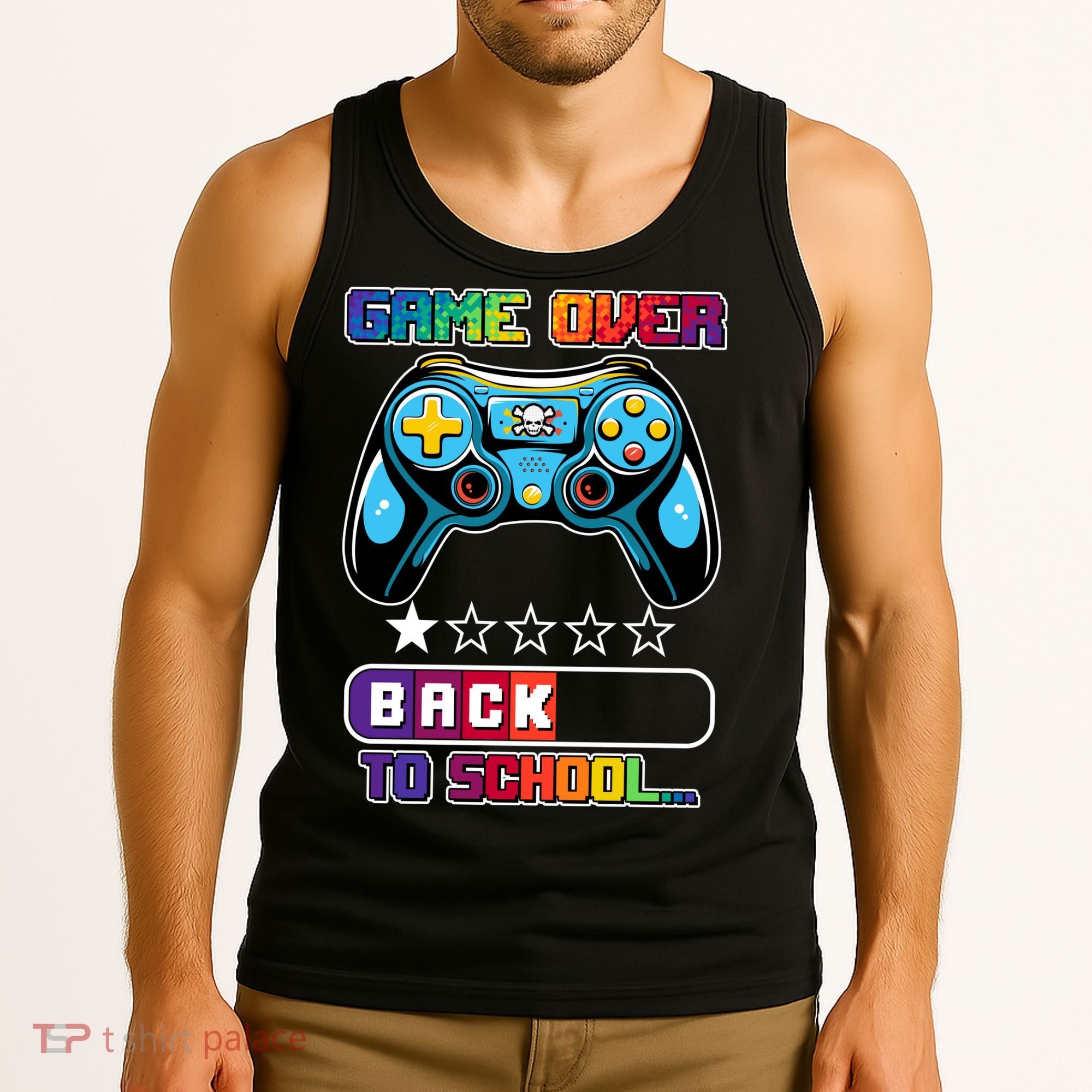 Game Over Back To School Gamer Tank Top