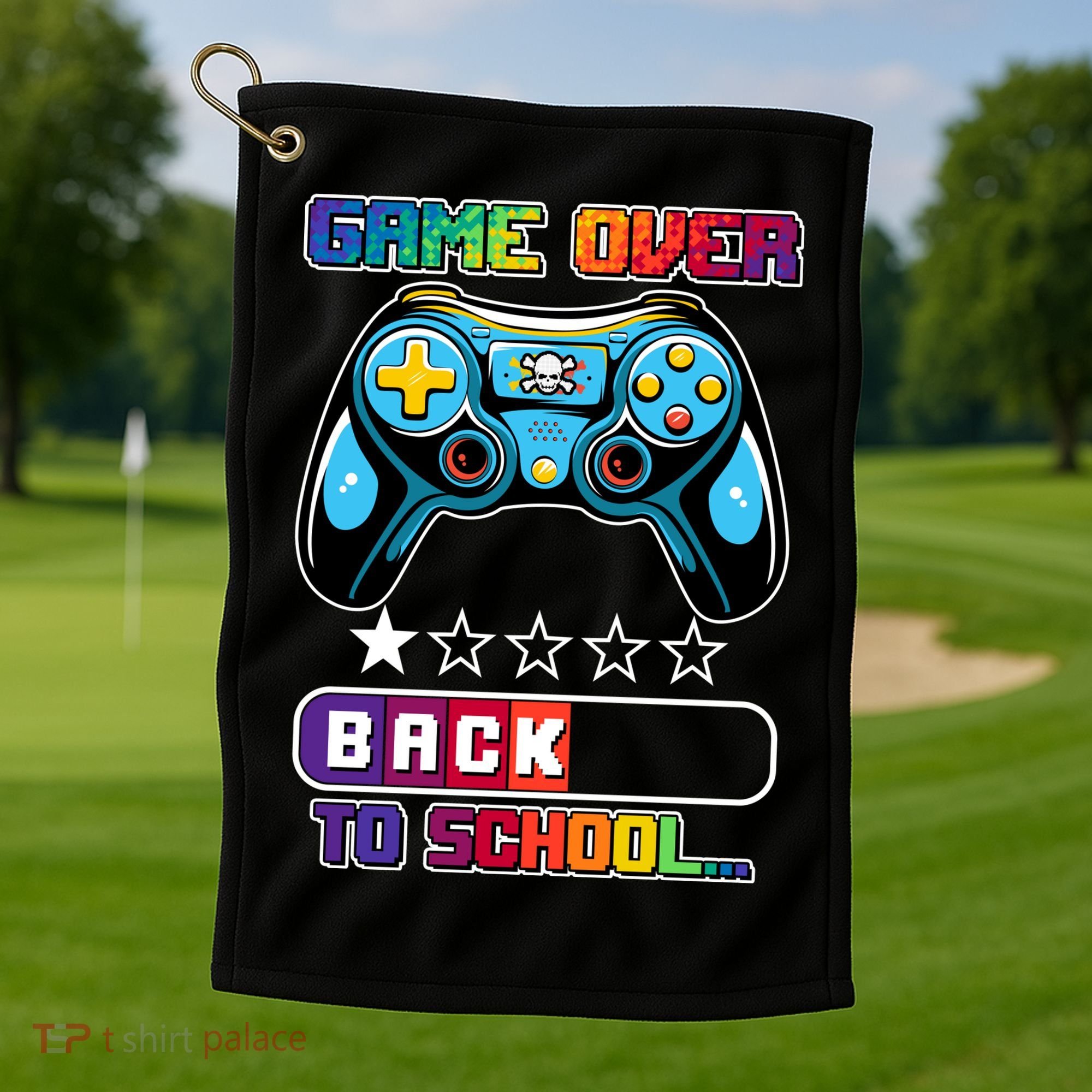 Game Over Back To School Gamer Golf Towel