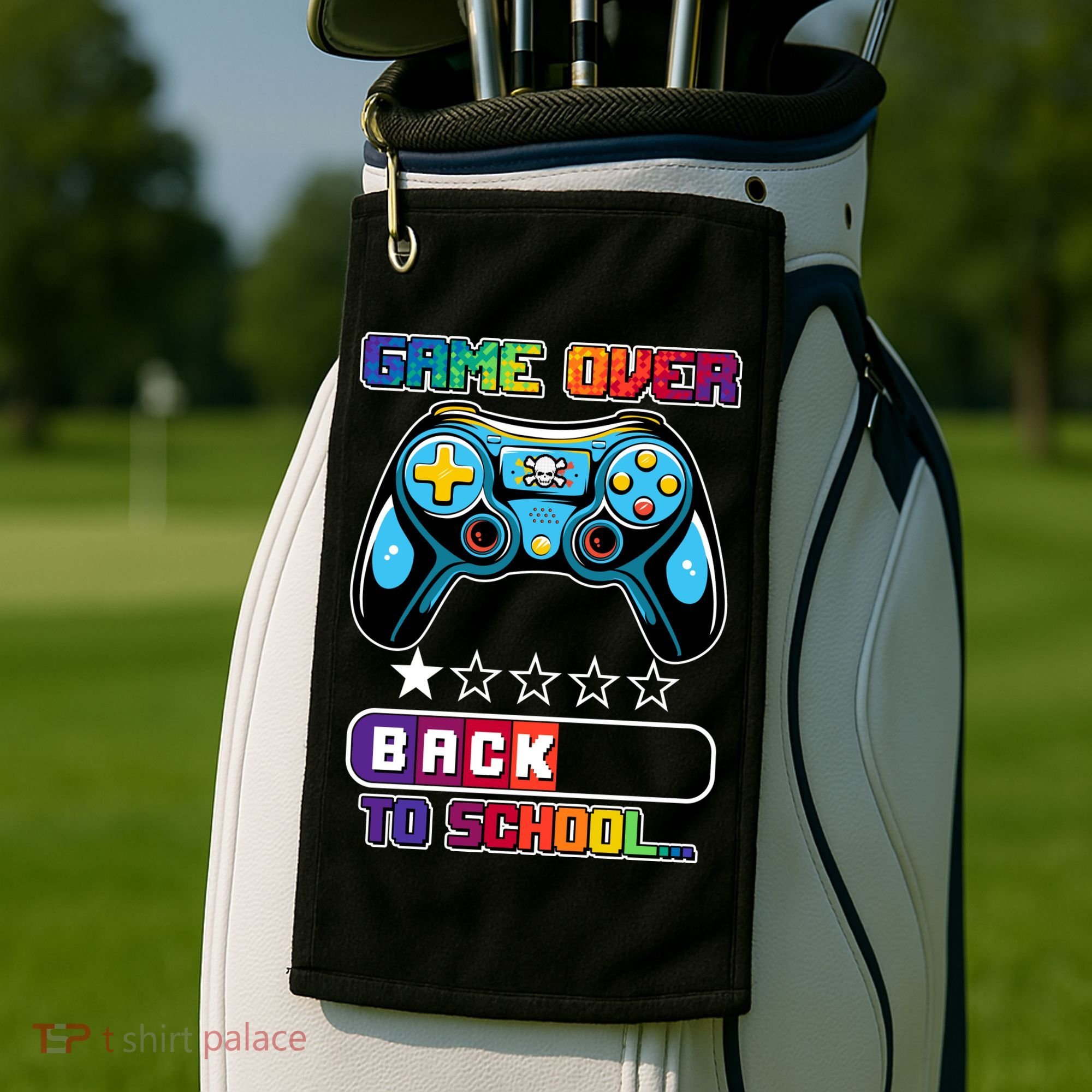 Game Over Back To School Gamer Golf Towel