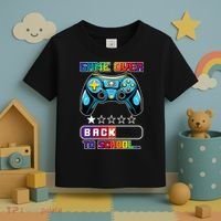 Game Over Back To School Gamer Toddler T-Shirt thumb 3