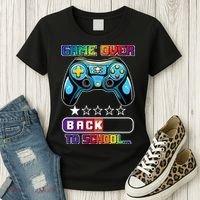 Game Over Back To School Gamer Women's T-Shirt thumb 3