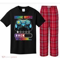 Game Over Back To School Gamer Kids Plaid Pajama Set thumb 0