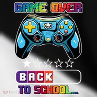 Game Over Back To School Gamer Toddler Fine Jersey T-Shirt thumb 2