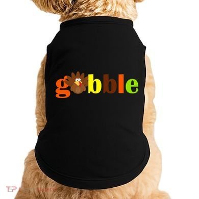 Gobble Cute Turkey Thanksgiving Doggie Tank