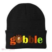 Gobble Cute Turkey Thanksgiving Beanie thumb 0