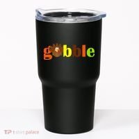 Gobble Cute Turkey Thanksgiving Tumbler thumb 0
