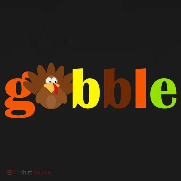 Gobble Cute Turkey Thanksgiving Toddler T-Shirt