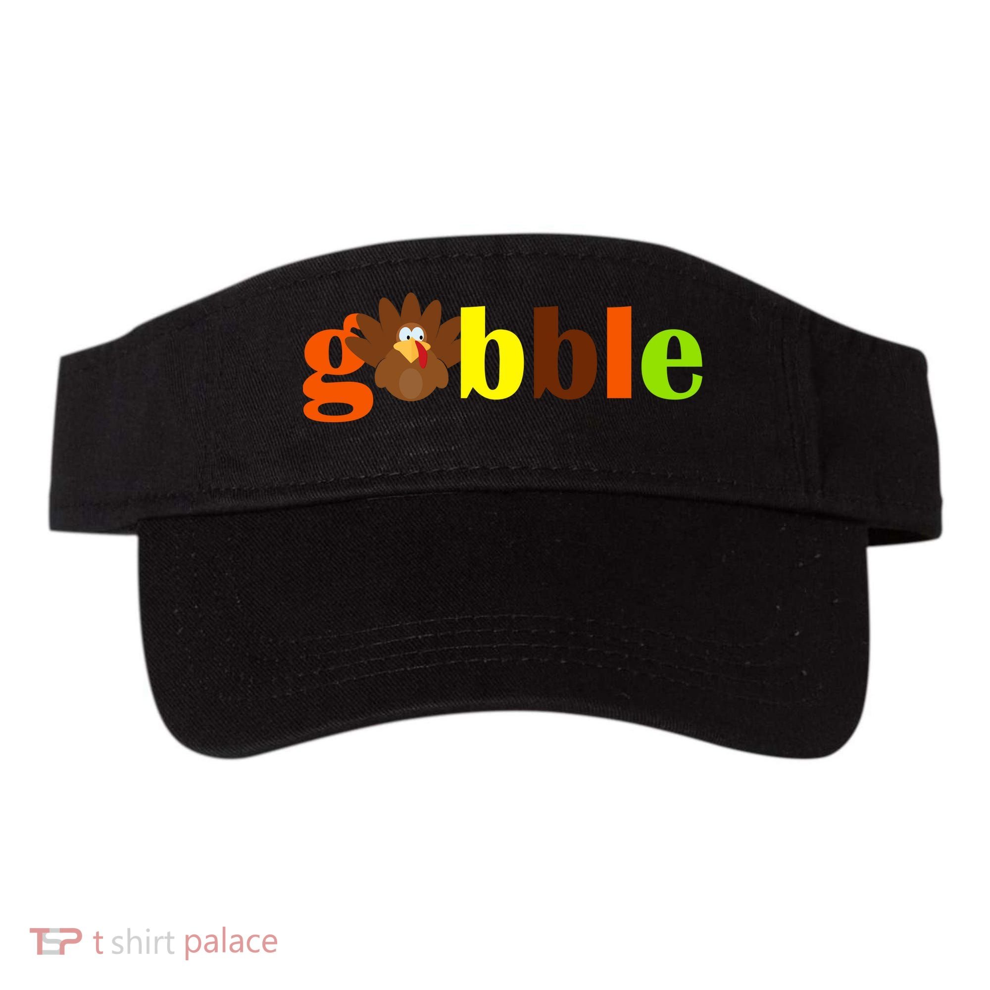 Gobble Cute Turkey Thanksgiving Visor