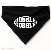 Gobble Gobble Football USA-Made Doggie Bandana thumb 0