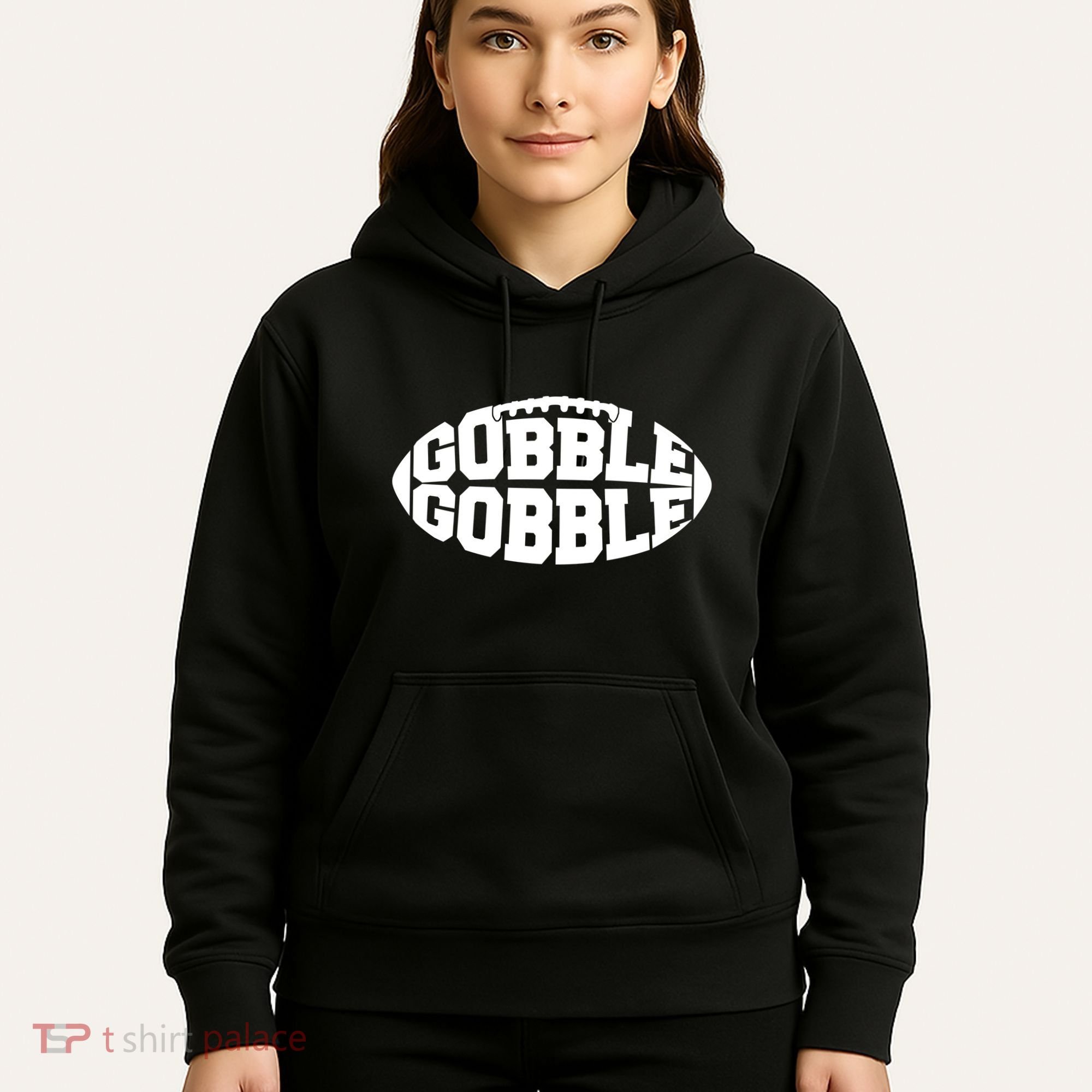 Gobble Gobble Football Hoodie
