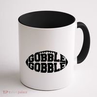 Gobble Gobble Football Coffee Mug thumb 1