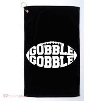 Gobble Gobble Football Golf Towel thumb 0