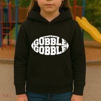 Gobble Gobble Football Kids Hoodie thumb 3