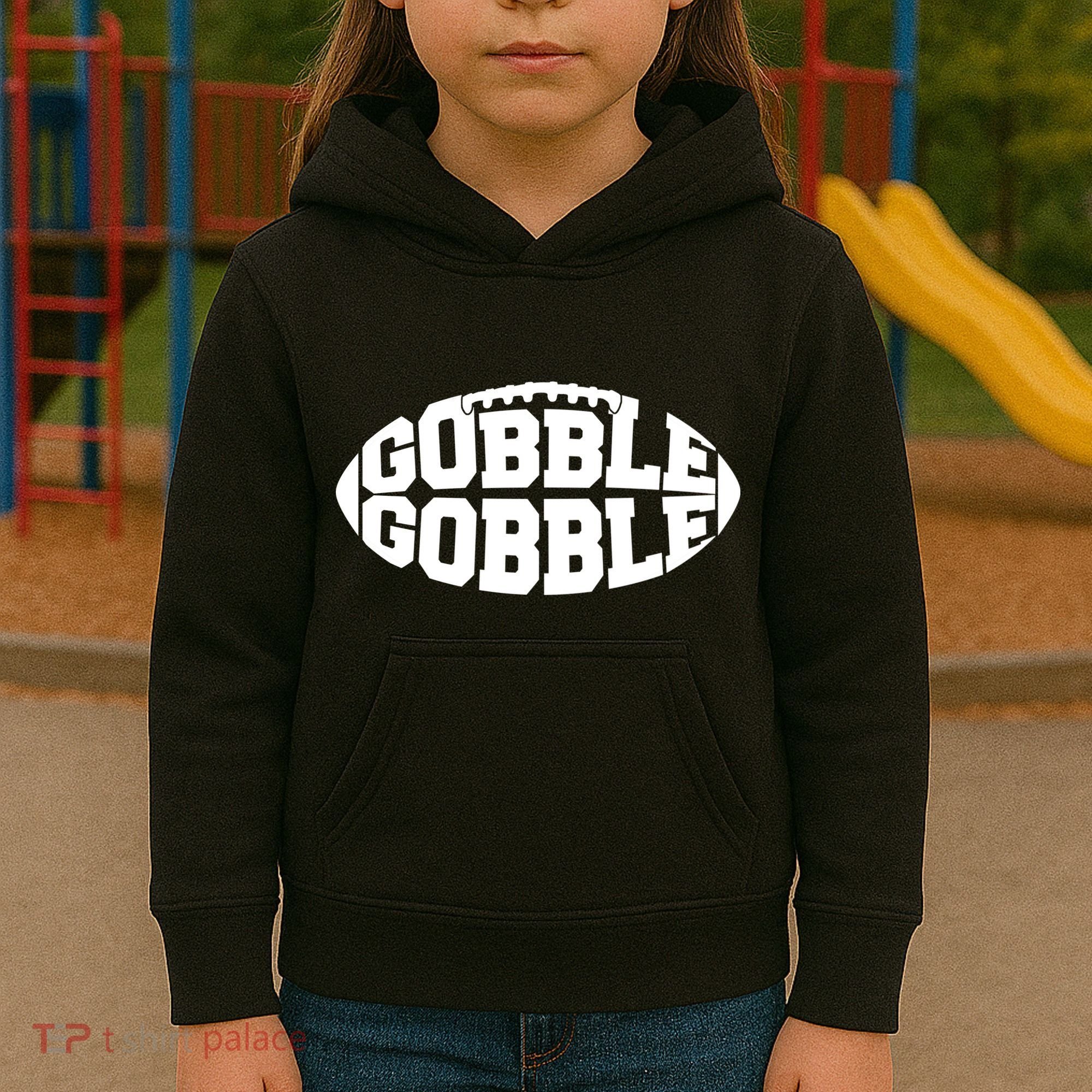 Gobble Gobble Football Kids Hoodie