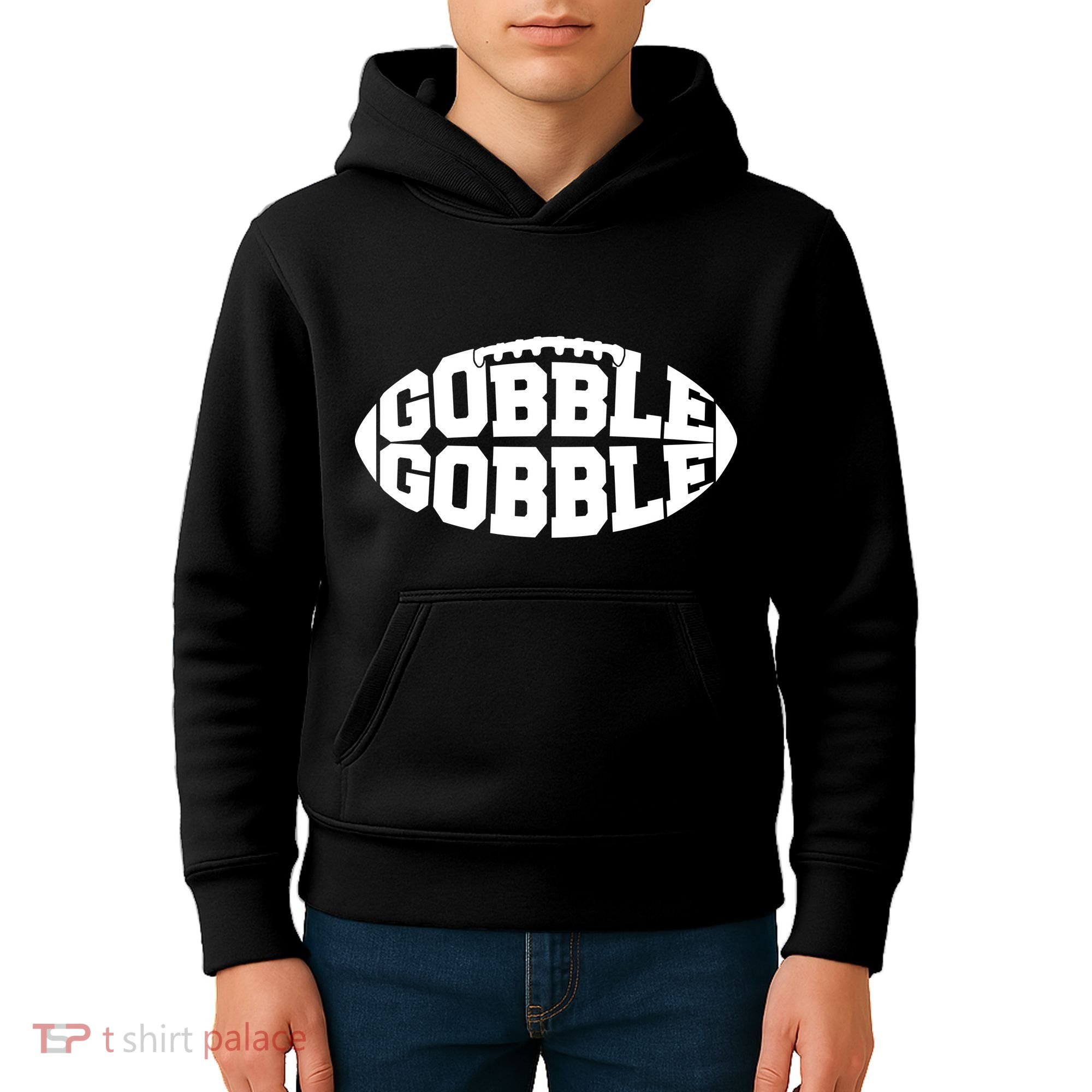 Gobble Gobble Football Kids Hoodie