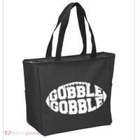 Gobble Gobble Football Tote Bag thumb 2