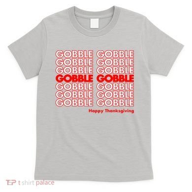 Gobble Gobble Retro Happy Thanksgiving T-Shirt