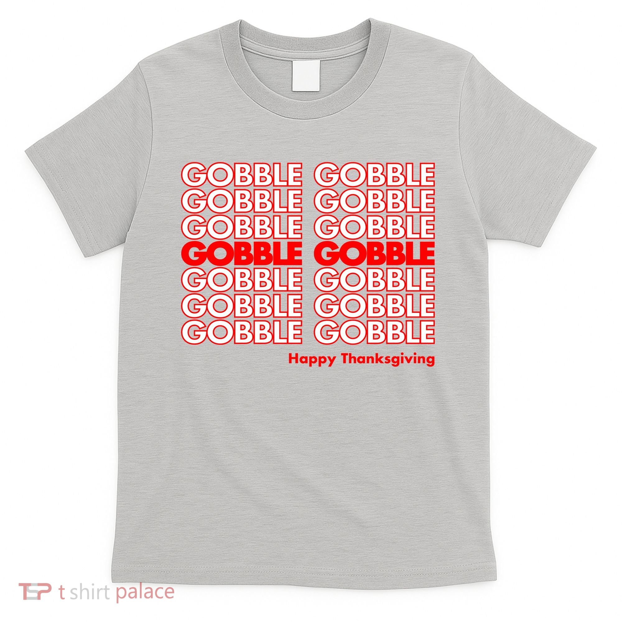 Gobble Gobble Retro Happy Thanksgiving T-Shirt