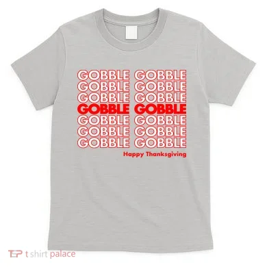 Gobble Gobble Retro Happy Thanksgiving T-Shirt