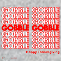 Gobble Gobble Retro Happy Thanksgiving Toddler T-Shirt thumb 2