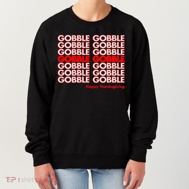 Gobble Gobble Retro Happy Thanksgiving Women's Sweatshirt