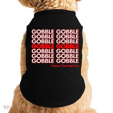Gobble Gobble Retro Happy Thanksgiving Doggie Tank