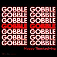 Gobble Gobble Retro Happy Thanksgiving Doggie Tank thumb 4