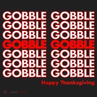 Gobble Gobble Retro Happy Thanksgiving Beanie thumb 2