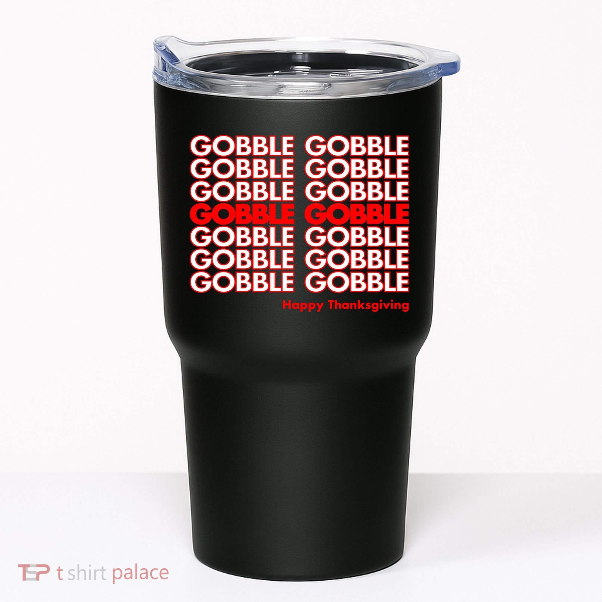 Gobble Gobble Retro Happy Thanksgiving Tumbler
