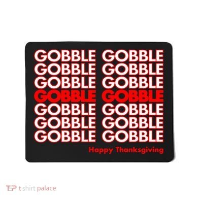 Gobble Gobble Retro Happy Thanksgiving Mousepad