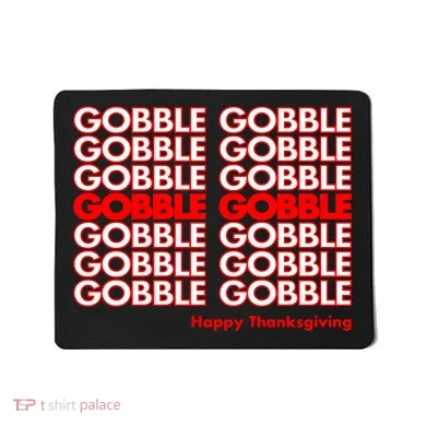 Gobble Gobble Retro Happy Thanksgiving Mousepad
