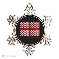 Gobble Gobble Retro Happy Thanksgiving Ornament thumb 0