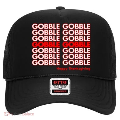 Gobble Gobble Retro Happy Thanksgiving Hat